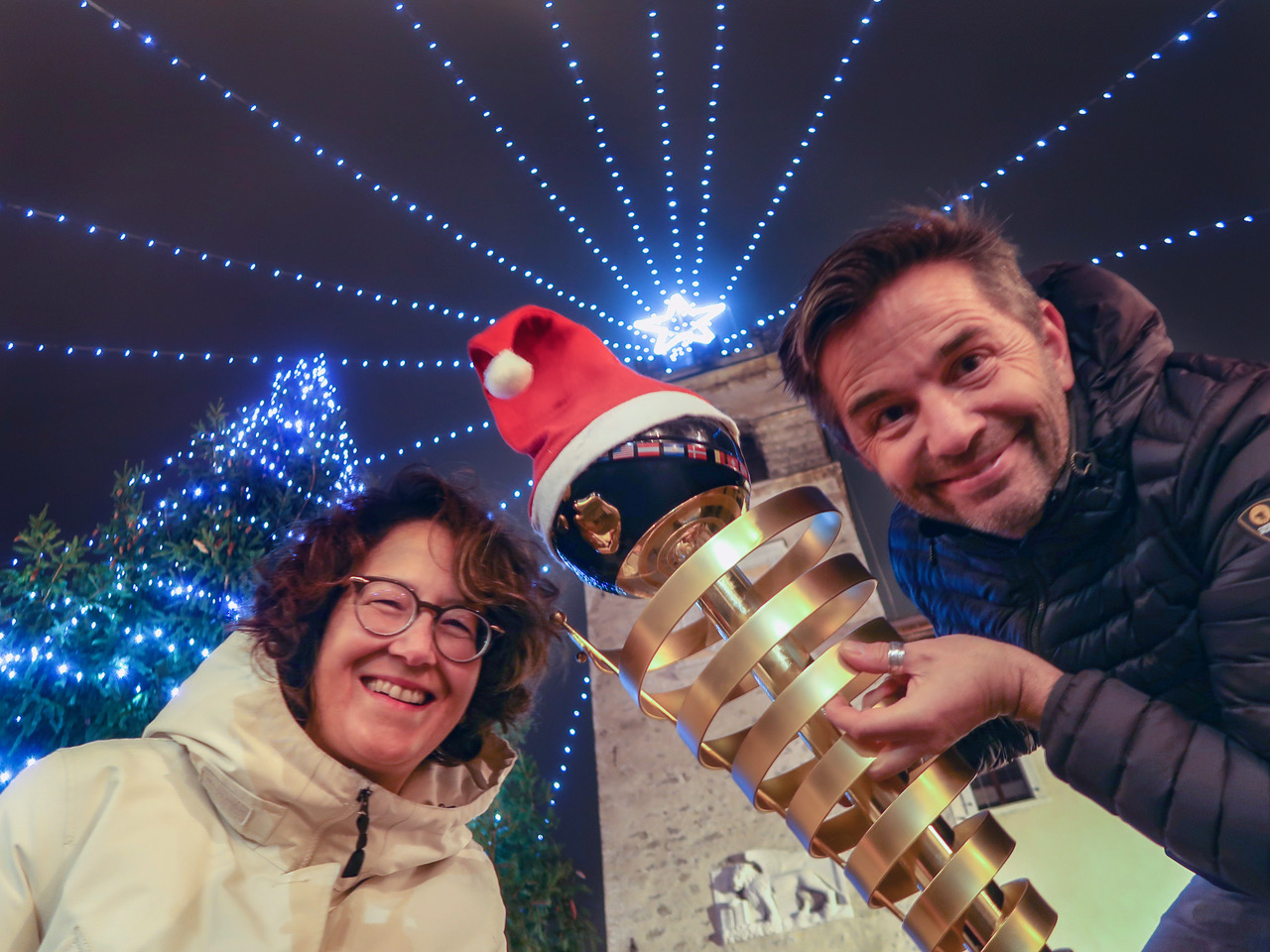 Kerstfoto Roberto en Carlina